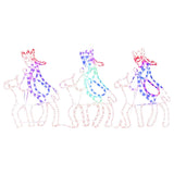 Vidaxl kerstfiguren drie wijzen met 504 led's 70x50 cm
