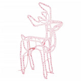 VidaXL Kerstfiguur rendier warmwit 76x42x87 cm