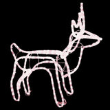 Vidaxl kerstfiguur rendier warmwit 60x30x60 cm