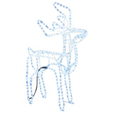 Vidaxl kerstfiguur rendier koudwit 76x42x87 cm