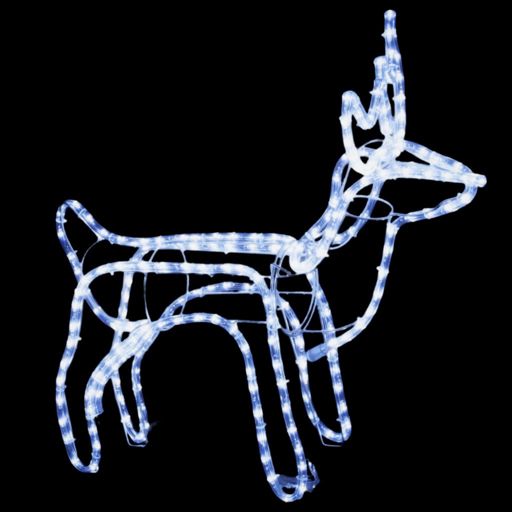 Vidaxl kerstfiguur rendier koudwit 60x30x60 cm