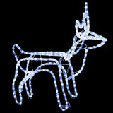 Vidaxl kerstfiguur rendier koudwit 60x30x60 cm
