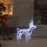 Vidaxl kerstfiguur rendier koudwit 60x30x60 cm