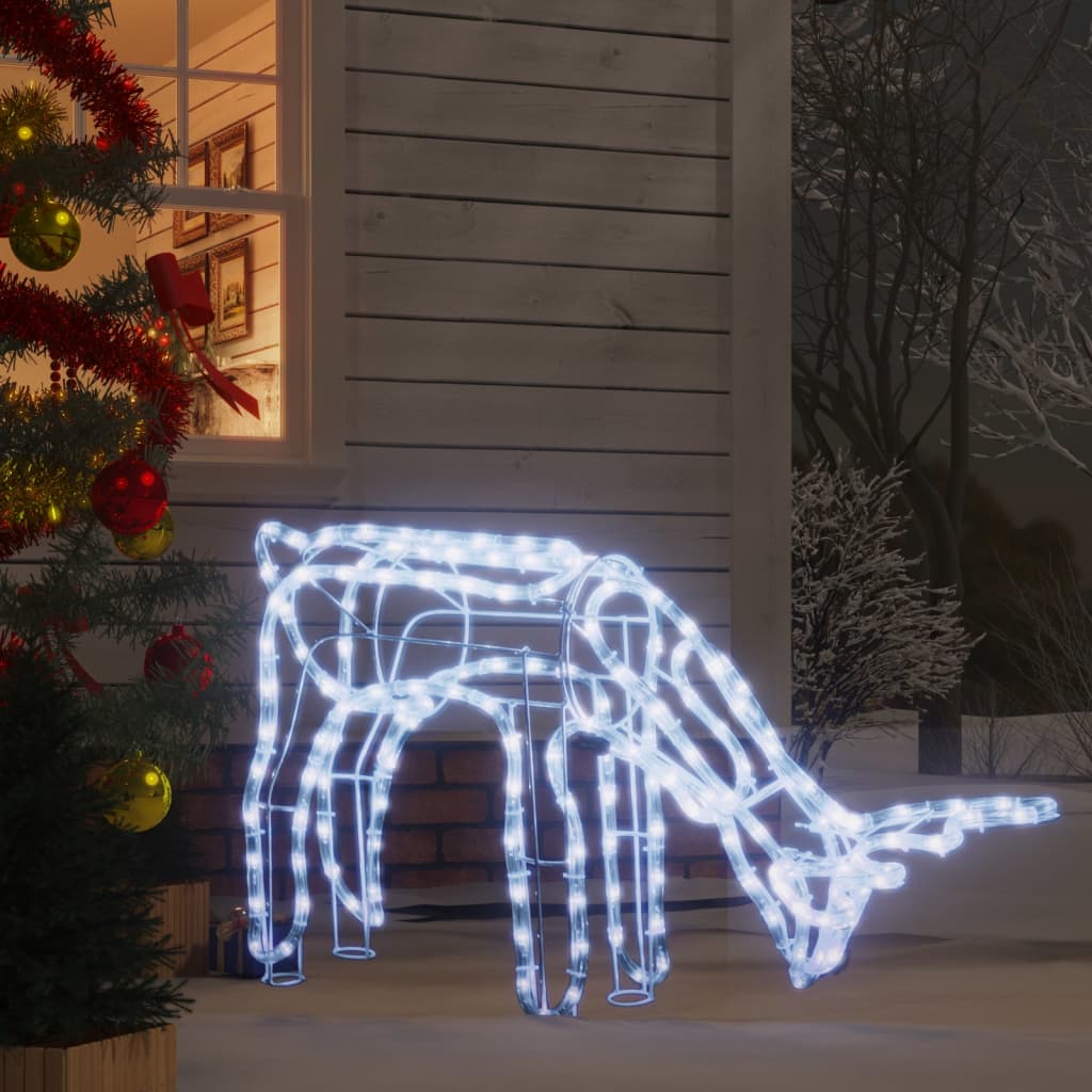 Vidaxl kerstverlichting rendieren koudwit 73x31x45 cm