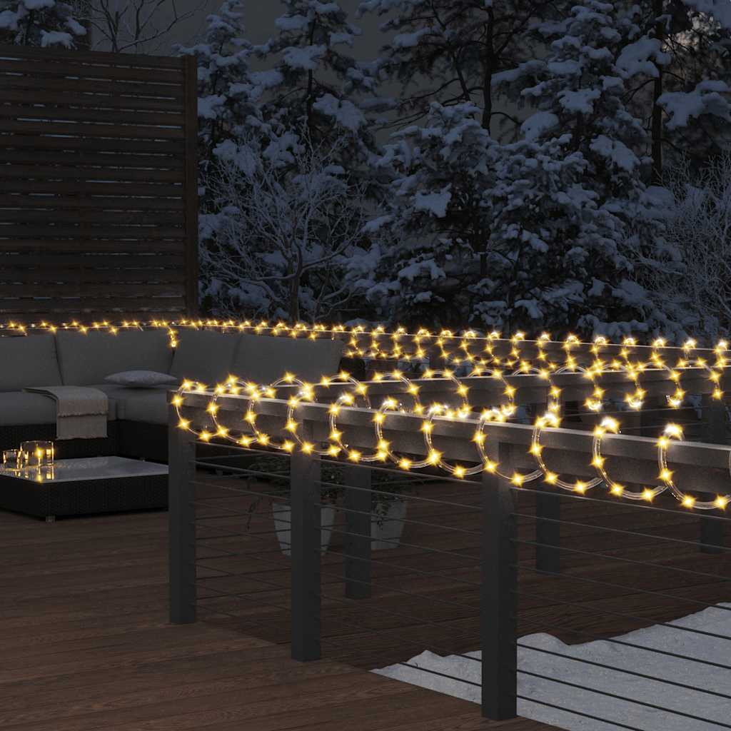 Vidaxl lichtslinger met 1200 led's warmwit 50 m pvc