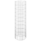 Vidaxl gabion paal rond ø30x100 cm gegalvaniseerd staal