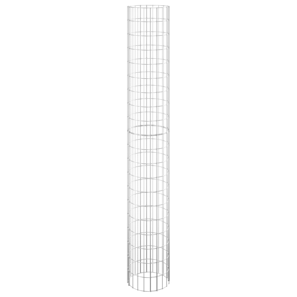 Vidaxl gabion plantenbakken 3 st rond verhoogd ø30x200 cm staal