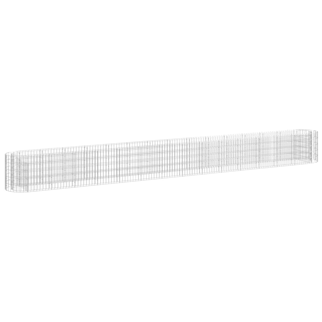 VidaXL Gabion plantenbak verhoogd 540x50x50 cm gegalvaniseerd ijzer