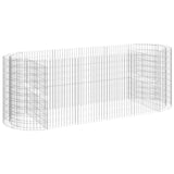VidaXL Gabion plantenbak verhoogd 300x100x100 cm gegalvaniseerd ijzer