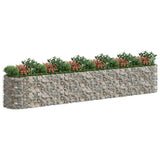 VidaXL Gabion plantenbak verhoogd 600x100x100 cm gegalvaniseerd ijzer