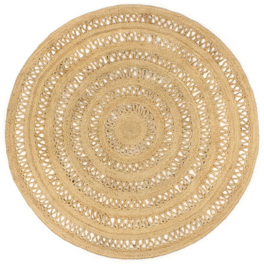 Vidaxl vloerkleed handgemaakt 180 cm gevlochten jute