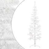 Vidaxl kunstkerstboom half met standaard smal 180 cm wit