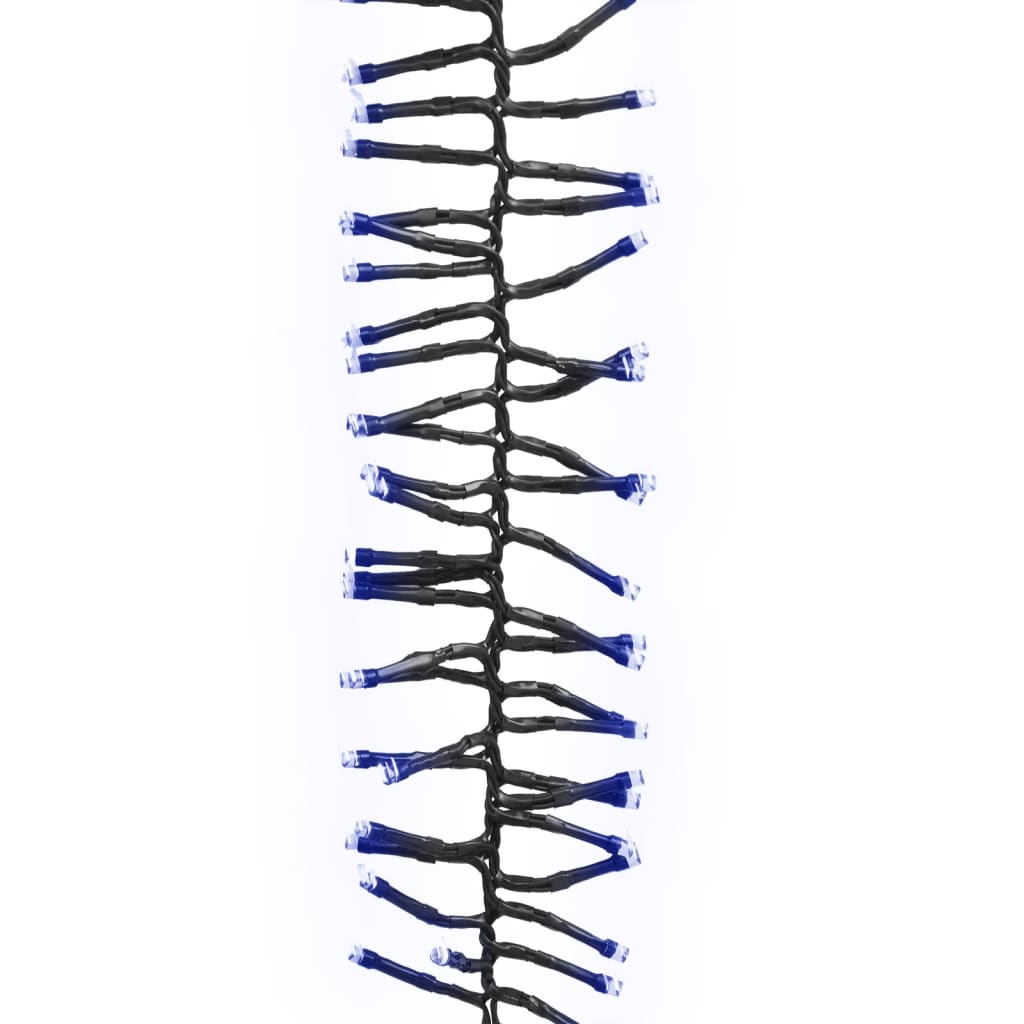 Vidaxl lichtslinger cluster met 2000 led's blauw 17m pvc