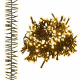 Vidaxl lichtslinger cluster met 3000 led's warmwit 23 m pvc