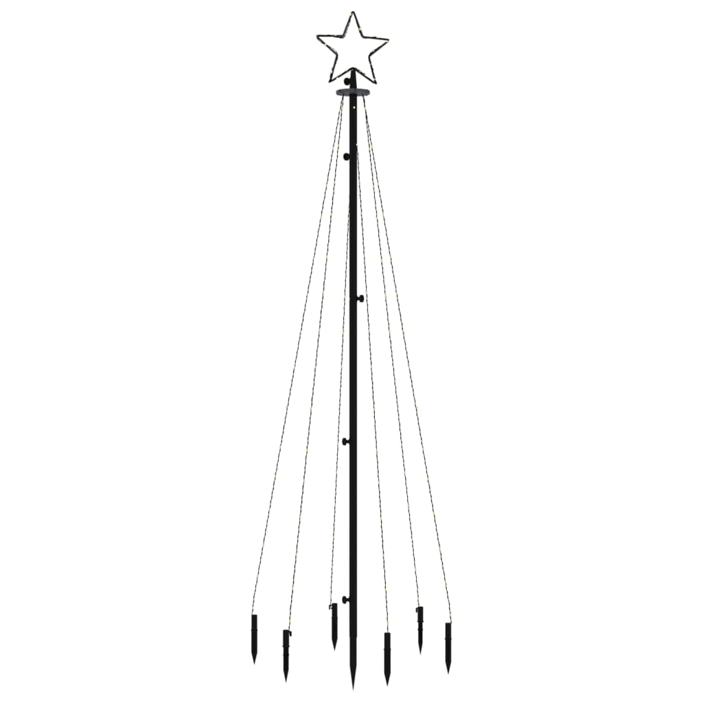 Vidaxl kerstboom met grondpin 108 led's meerkleurig 180 cm