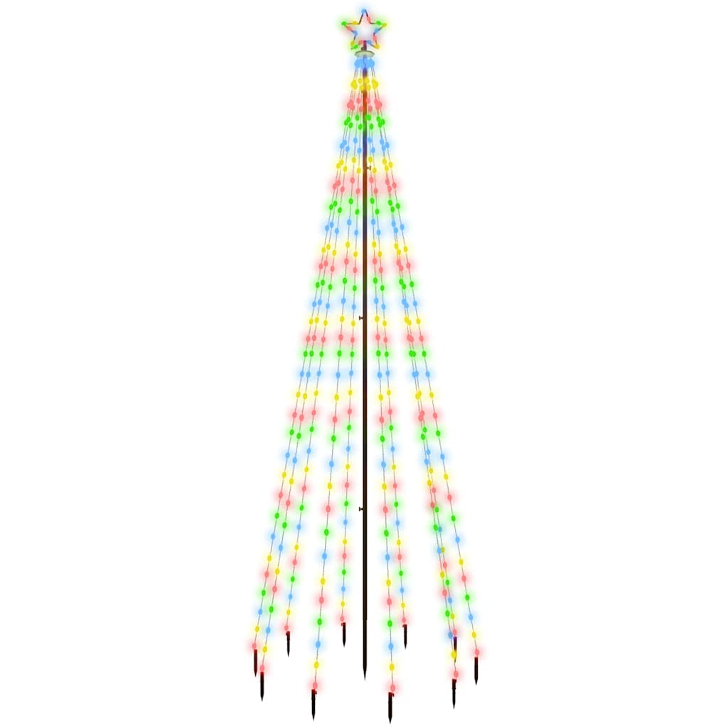 Vidaxl kerstboom met grondpin 310 led's meerkleurig 300 cm