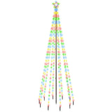 Vidaxl kerstboom met grondpin 310 led's meerkleurig 300 cm
