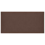 Vidaxl wandpanelen 12 st 0,54 m² 30x15 cm kunstleer bruin