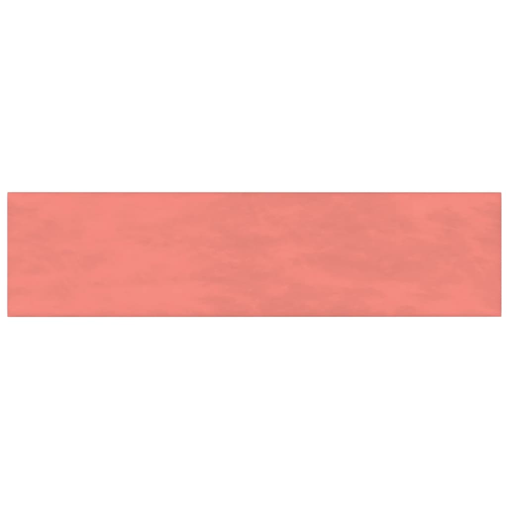 Vidaxl wandpanelen 12 st 1,08 m² 60x15 cm fluweel roze