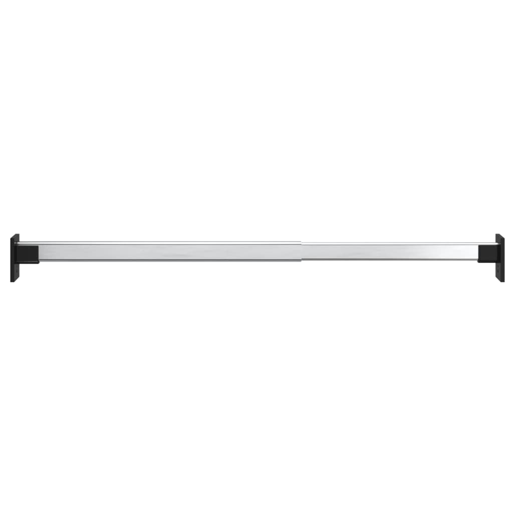 VidaXL Kledingroedes 4 st telescopisch 58-100 cm zilverkleurig