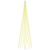 Vidaxl vlaggenmast kerstboom 310 led's warmwit 300 cm