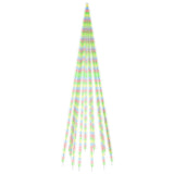Vidaxl vlaggenmast kerstboom 732 led's meerkleurig 500 cm