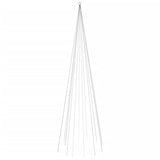 Vidaxl vlaggenmast kerstboom 732 led's meerkleurig 500 cm