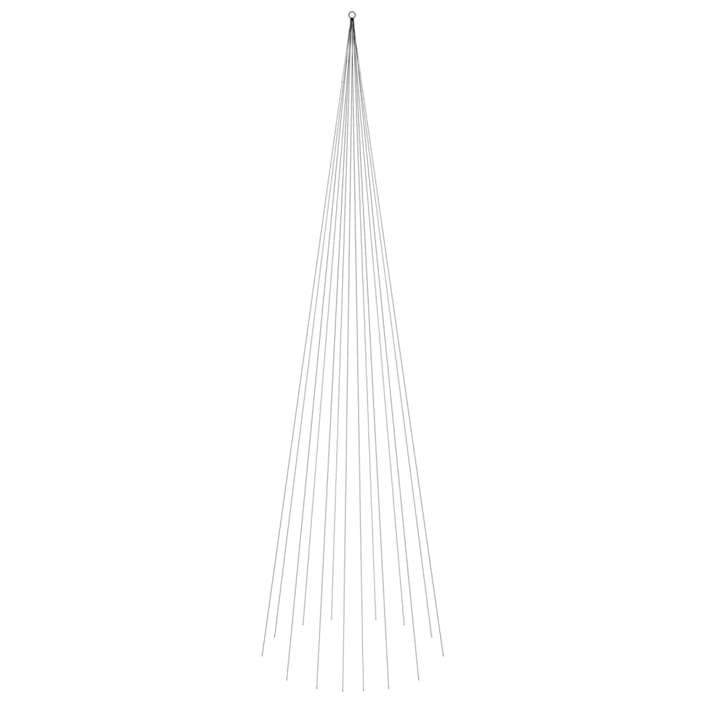 Vidaxl vlaggenmast kerstboom 1134 led's koudwit 800 cm