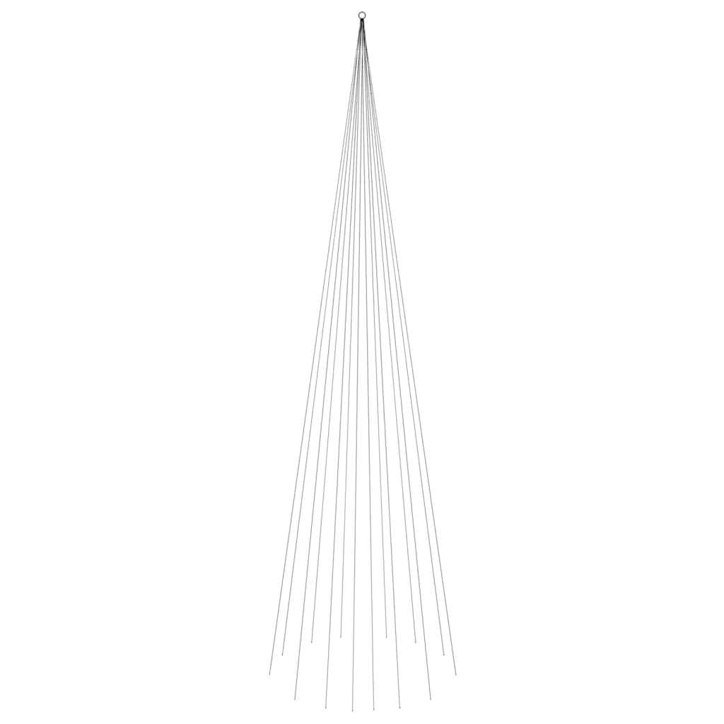 Vidaxl vlaggenmast kerstboom 1134 led's blauw 800 cm