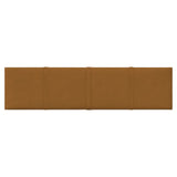 Vidaxl wandpanelen 12 st 1,08 m² 60x15 cm fluweel bruin
