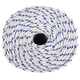 Vidaxl boot touw 6 mm 25 m polypropyleen wit
