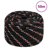 Vidaxl boottouw 20 mm 50 m polypropyleen zwart