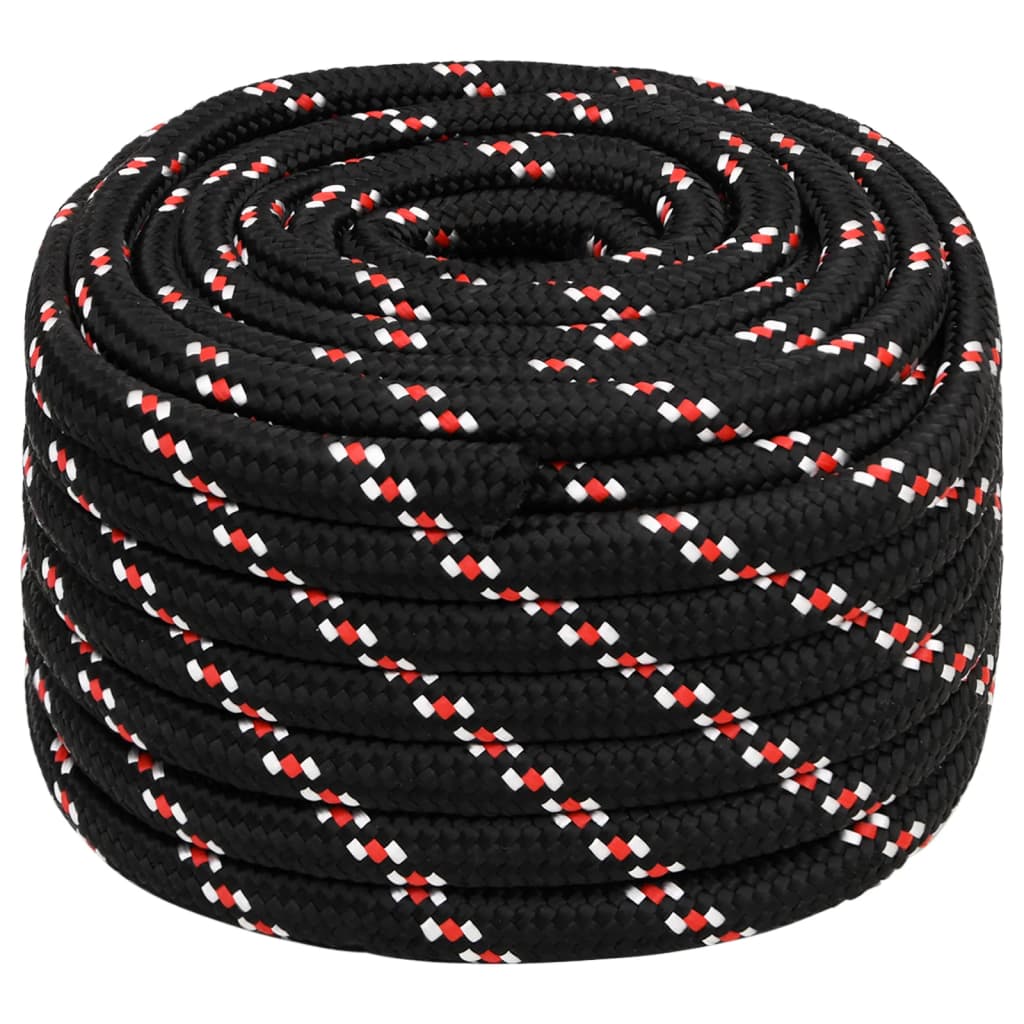 Vidaxl boottouw 20 mm 50 m polypropyleen zwart