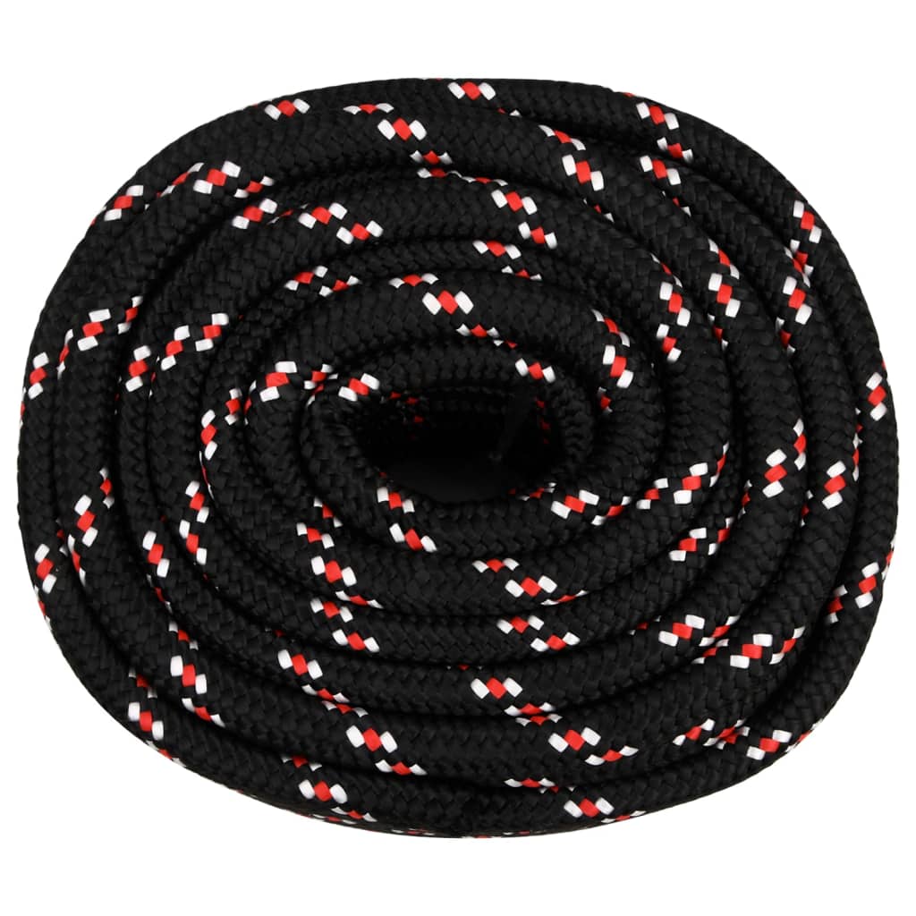 Vidaxl boottouw 20 mm 50 m polypropyleen zwart