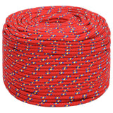 Vidaxl boottouw 6 mm 50 m polypropyleen rood