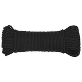 Vidaxl boottouw 4 mm 500 m polypropeen zwart