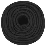 Vidaxl boottouw 12 mm 250 m polypropeen zwart