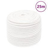 Vidaxl boottouw 12 mm 25 m polypropyleen volwit