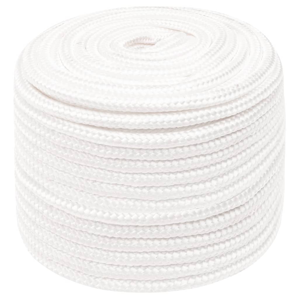 Vidaxl boottouw 14 mm 25 m polypropyleen volwit
