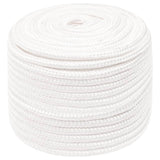 Vidaxl boottouw 14 mm 25 m polypropyleen volwit