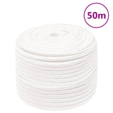 Vidaxl boottouw 14 mm 50 m polypropyleen volwit