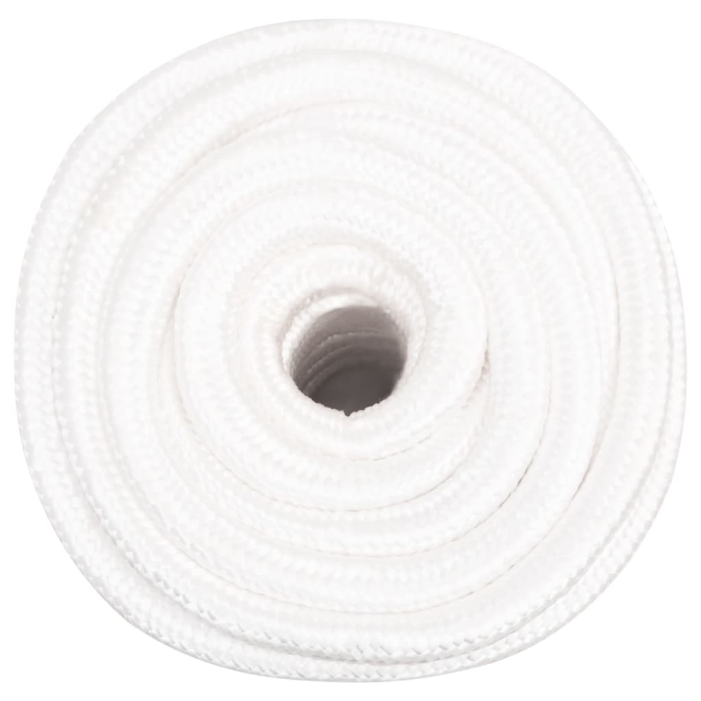 Vidaxl boottouw 20 mm 25 m polypropyleen volwit