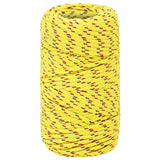 Vidaxl boottouw 2 mm 100 m polypropyleen geel