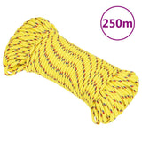 Vidaxl boottouw 5 mm 250 m polypropyleen geel