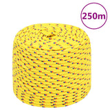 Vidaxl boottouw 6 mm 250 m polypropyleen geel
