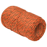 Vidaxl boottouw 2 mm 25 m polypropyleen oranje
