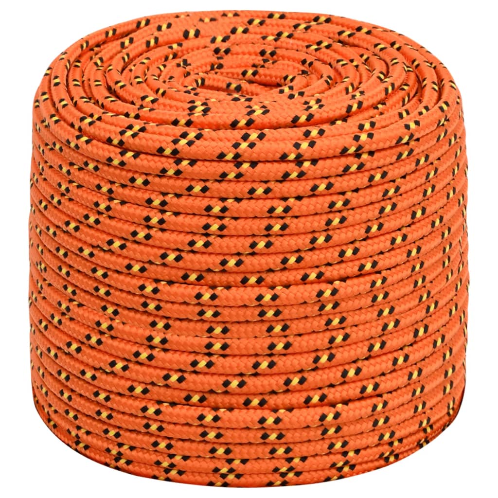 Vidaxl boottouw 8 mm 25 m polypropyleen oranje
