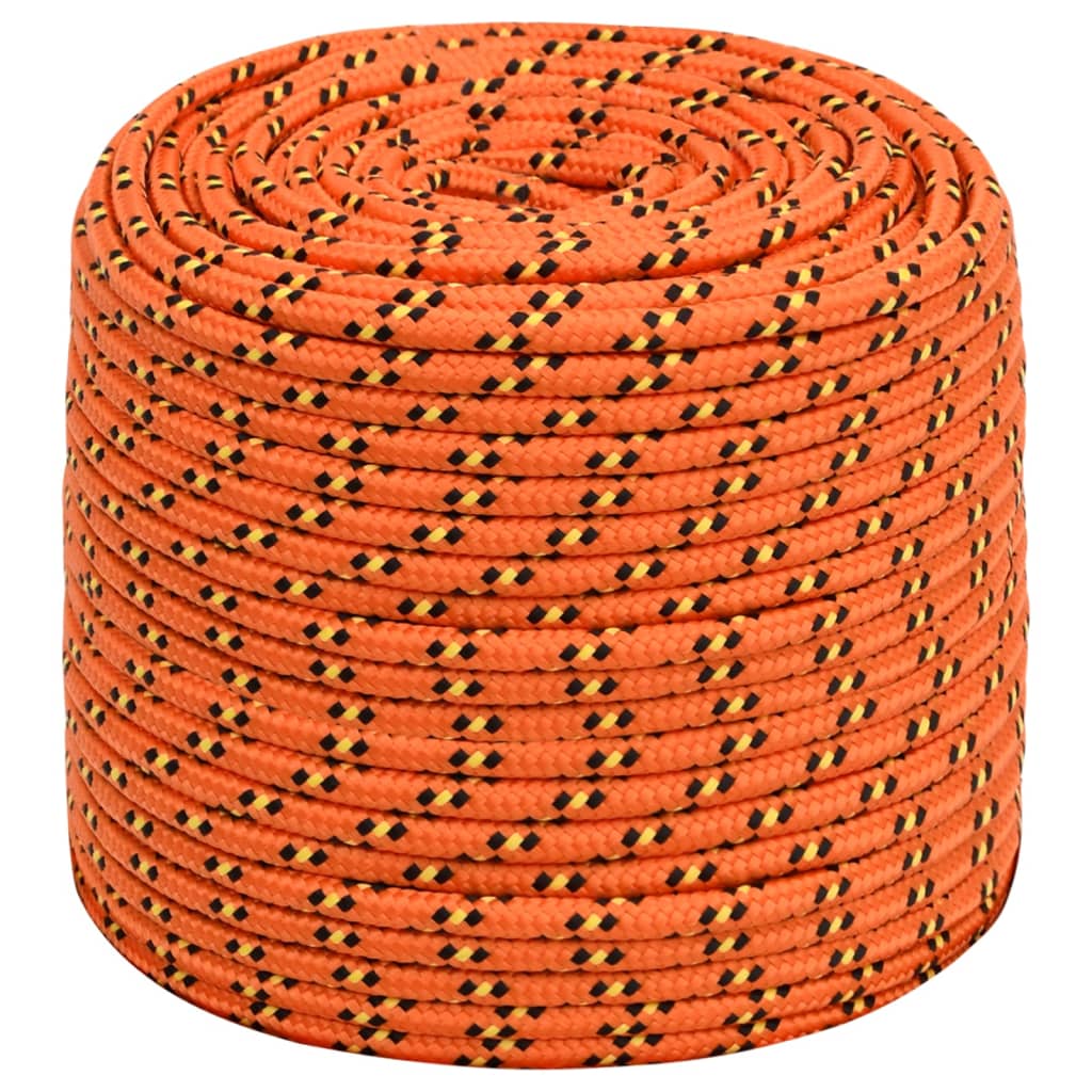 Vidaxl boottouw 10 mm 50 m polypropyleen oranje