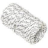 Vidaxl boottouw gevlochten 2 mmx50 m polyester wit