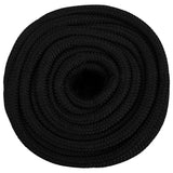 Vidaxl werktouw 16 mm 25 m polyester zwart